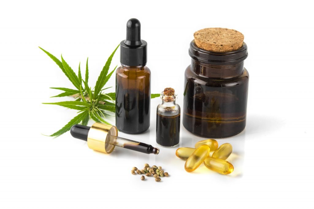 essential Cannabinol CBD, cannabis molecule. cannabis or hemp absolutely adell