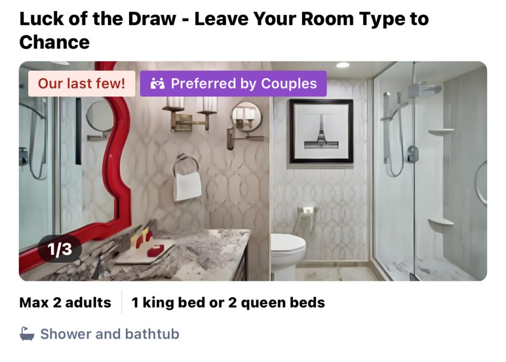 Las Vegas Paris Hotel Luck Of The Draw Leave Your Room to Chance - herlifestylemagazine, absolutely adell, Adell Hellstrom